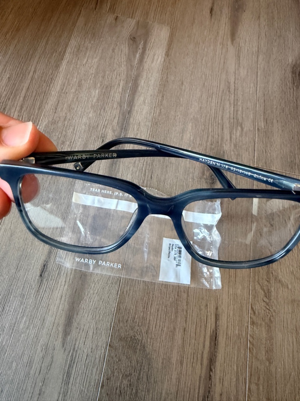 Warby Parker Hayden Eyeglasses – Striped Pacific | Medium 133mm NEW frames only - Picture 7 of 7